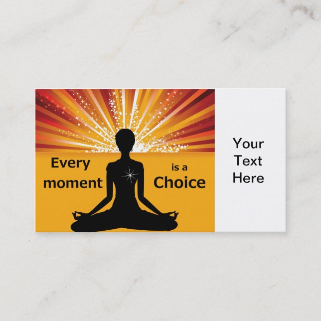 Modèle de motivation de carte de visite (Devant)