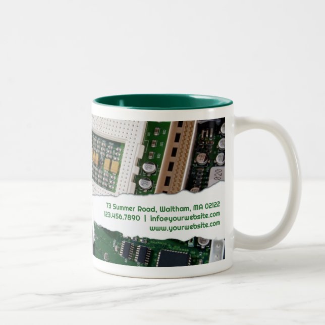Modèle de mug pour entreprise de réparation d'ordi (Droit)