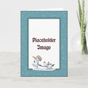 Modèle de Noël avec Snowman