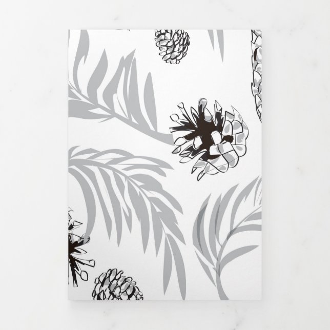 Modèle de Noël, Neige de pin 7 (Page de couverture)