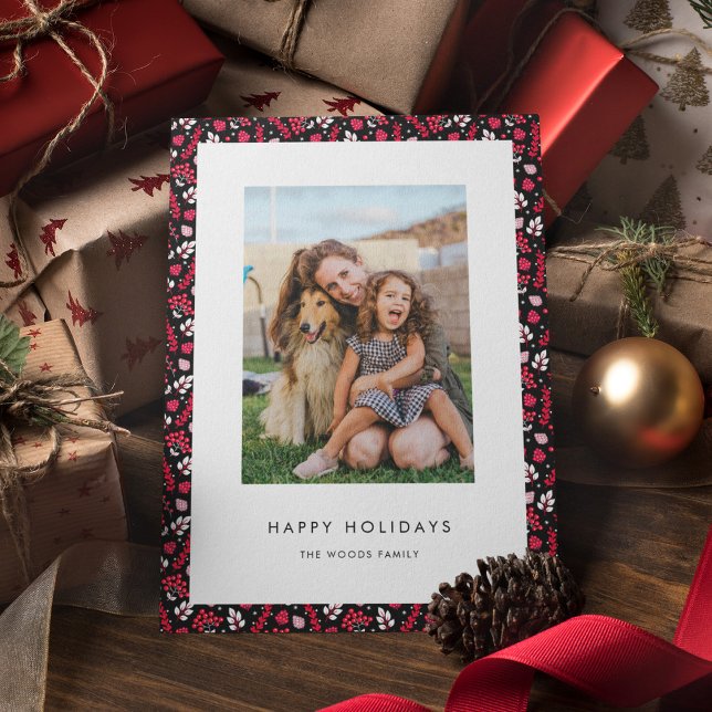 Modèle de Noël noir et rouge rustique Photo (Créateur téléchargé)