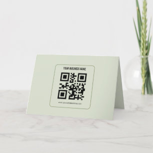 Modèle de nom commercial de code QR personnalisé