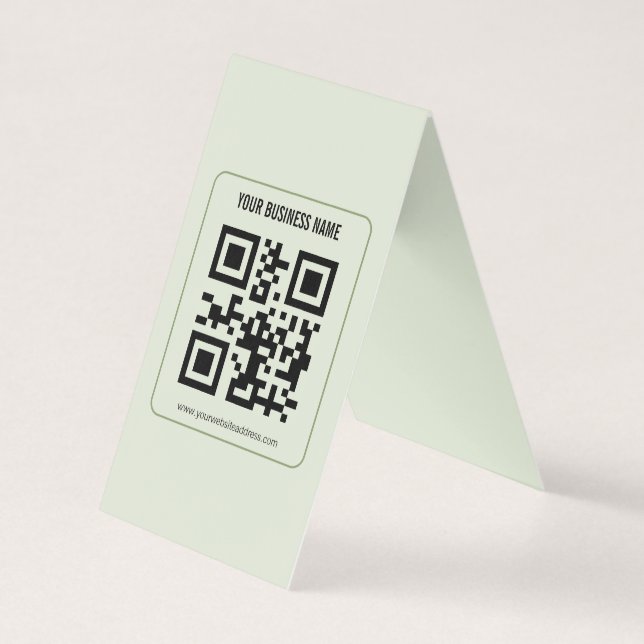 Modèle de nom commercial de code QR personnalisé (Front)
