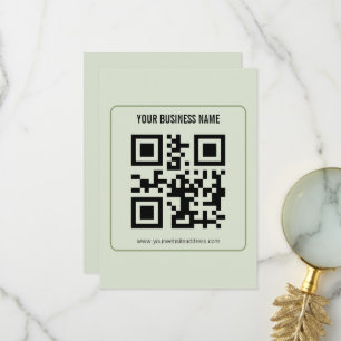 Modèle de nom d'entreprise de code QR personnalisé