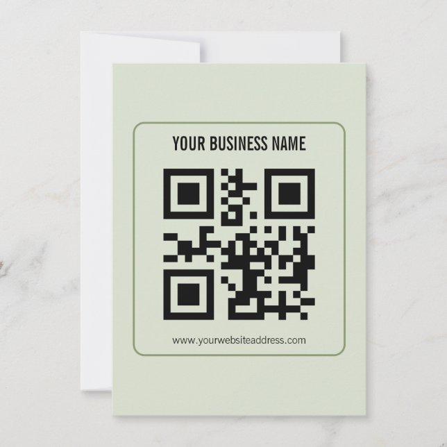 Modèle de nom d'entreprise de code QR personnalisé (Devant)