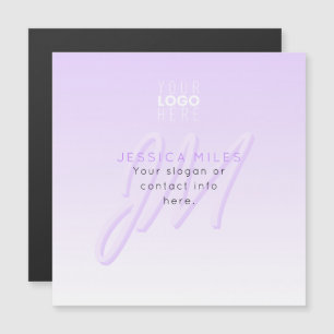 Modèle de nom professionnel et de slogan Violet