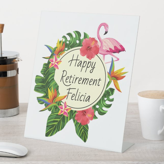 Modèle de panneau de fête de retraite heureuse Tro (In SItu)