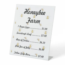 Modèle de panneau de produit de stand de ferme Thè