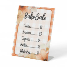 Modèle de panneau de vente de pâtisseries à carrea