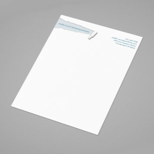 Modèle de papier à en-tête à bord déchiré moderne