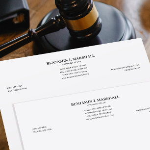 Modèle de papier à en-tête d'avocat Formalités jur