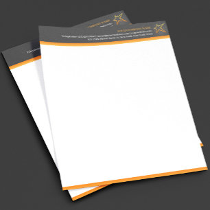 Modèle de papier à en-tête d'entreprise avec logo 
