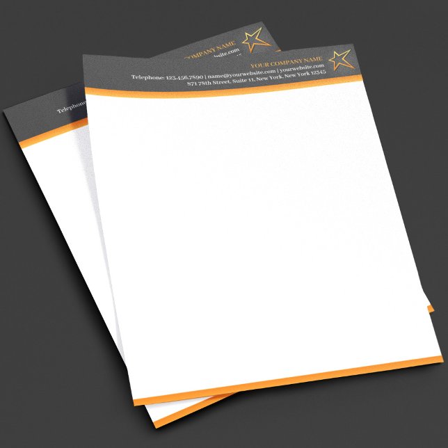Modèle de papier à en-tête d'entreprise avec logo  (Créateur téléchargé)