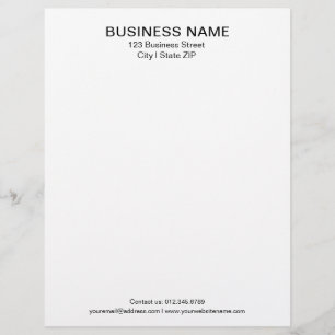 Modèle de papier à en-tête d'entreprise Classique