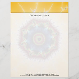 Modèle De Papier À En-tête Dessous de verre - Art fractal