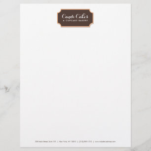 Modèle De Papier À En-tête En-tête de boulangerie