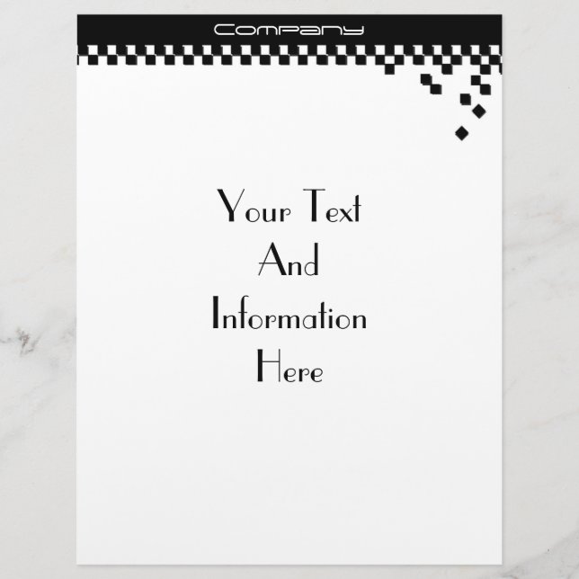 Modèle De Papier À En-tête En-tête professionnelle classique (Devant)