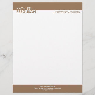 Modèle De Papier À En-tête Entreprise professionnelle à deux tons de couleur