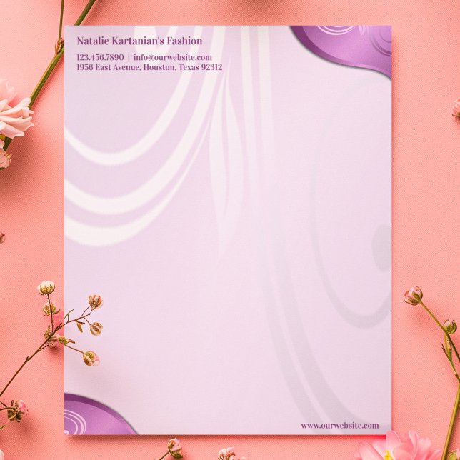 Modèle de papier à en-tête floral élégant (Créateur téléchargé)