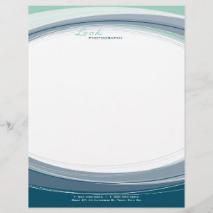 Modèle De Papier À En-tête LETTRE D'ENTREPRISE :: courbe 4