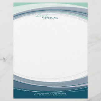 Modèle De Papier À En-tête LETTRE D'ENTREPRISE :: courbe 4