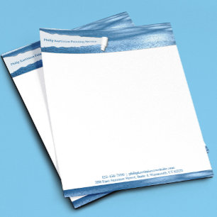 Modèle de papier à en-tête moderne présentant une 