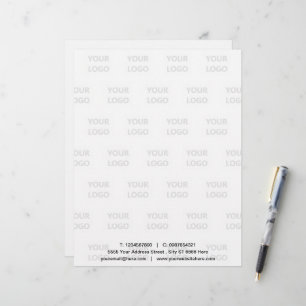 Modèle de papier à en-tête personnalisé pour entre