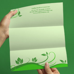 Modèle de papier à en-tête pour l'aménagement pays