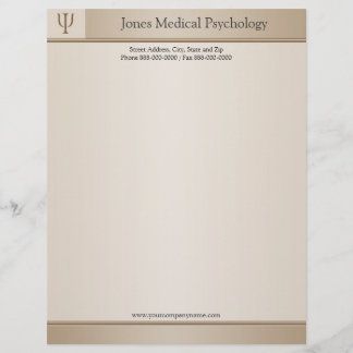 Modèle De Papier À En-tête Psychologue en-tête