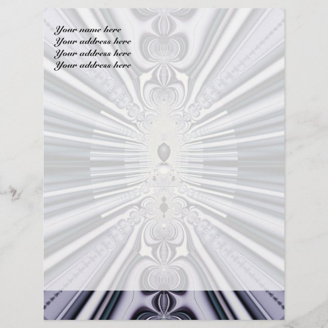 Modèle De Papier À En-tête Purple World (Devant)