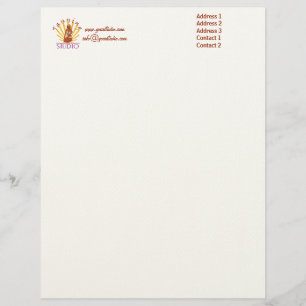 Modèle De Papier À En-tête Studio de bronzage - En-tête