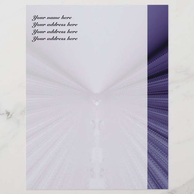 Modèle De Papier À En-tête Voie Pourpre (Devant)