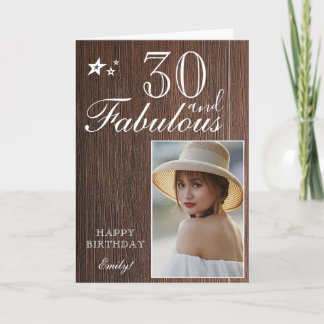 Modèle de photo d'anniversaire élégant pour 30 ans