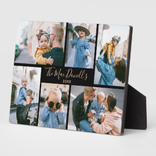 Modèle de photo de famille personnalisé Plaque noi