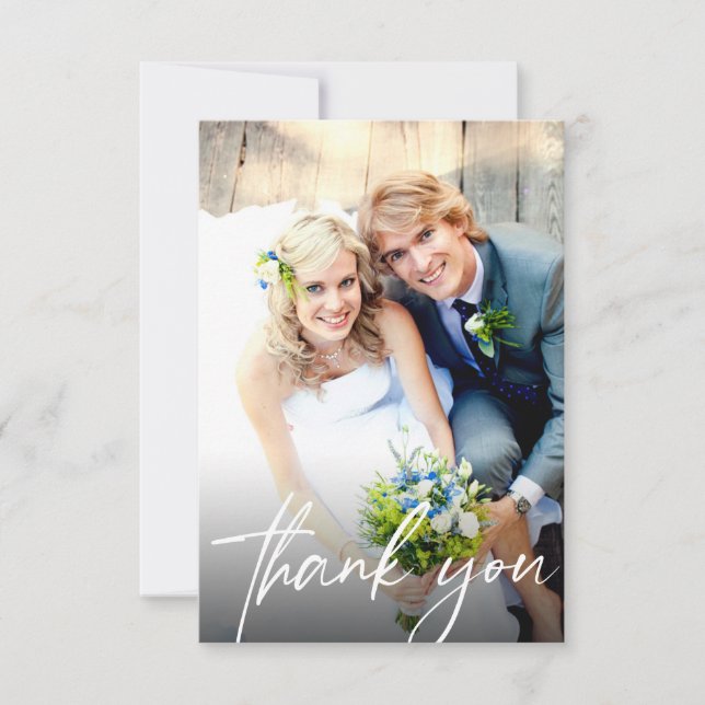 Modèle de photo de mariage à budget avec écriture  (Devant)