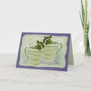 Modèle de photo de tasses vertes à la menthe pour