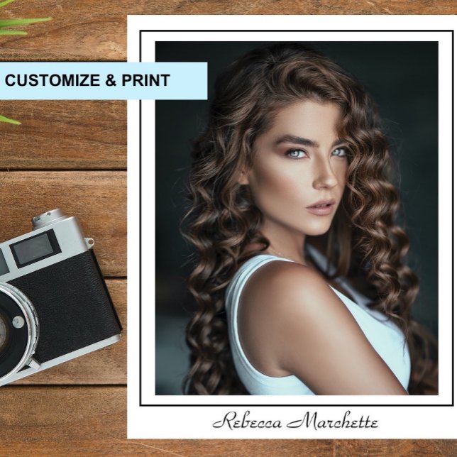 Modèle de photo de tête d'acteur 8x10 avec bordure (Créateur téléchargé)
