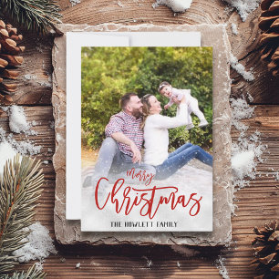 Modèle de photo de vacances de Noël avec neige bla