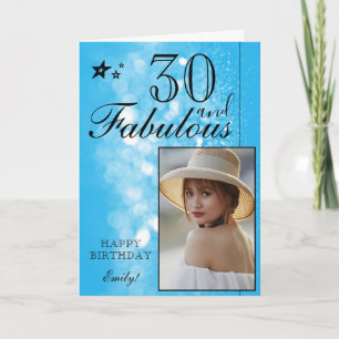 Modèle de photo élégant pour 30e anniversaire Pe