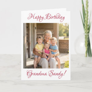 Modèle de photo personnalisé pour Mamie pour son a