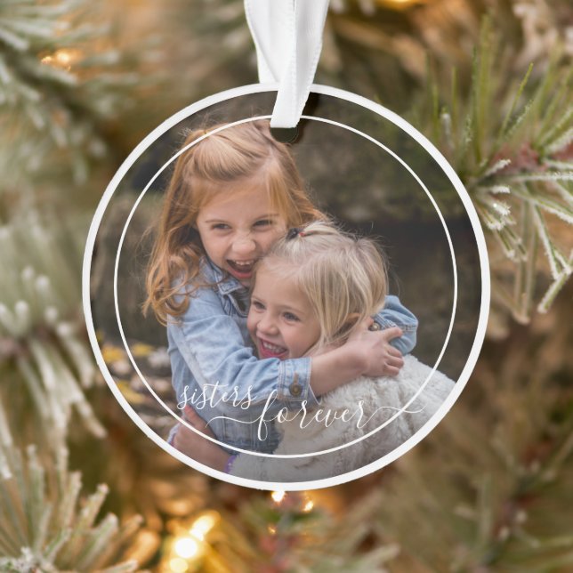 Modèle de photo personnalisé sur mesure Sœurs pour (Arbre)