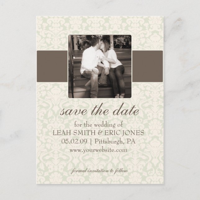 Modèle de photo pour carte de save the date (Devant)