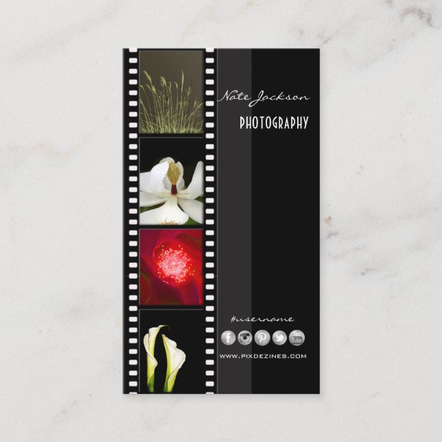 modèle de photos cartes de visite du portefeuille (Devant)