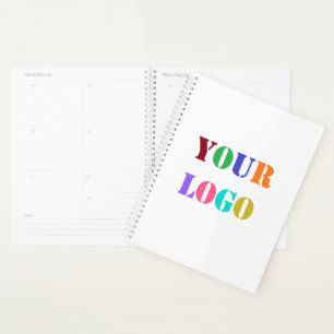 Modèle de planificateur d'entreprise avec logo de