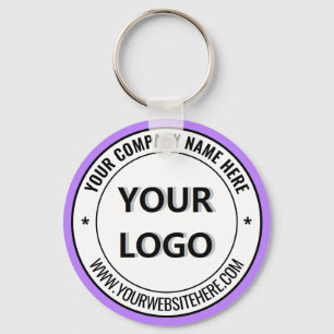 Modèle de porte-clés commercial de marque promotio