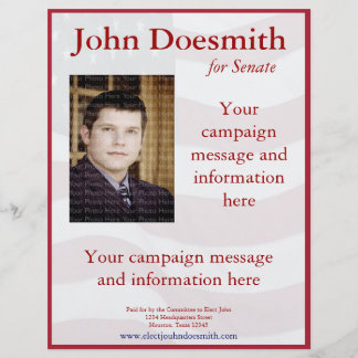 Modèle de prospectus de campagne politique