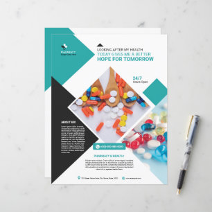 Modèle de prospectus de pharmacie professionnelle