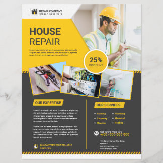 Modèle de prospectus de service de réparation de m