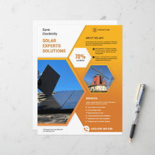 Modèle de prospectus d'expert solaire