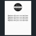 Modèle de prospectus du logo de l'entreprise<br><div class="desc">Utilisé ces prospectus d'entreprise en remplaçant le logo modèle par votre propre logo ou graphique d'entreprise pour promouvoir votre entreprise ou étendre votre marque partout où vous envoyez ces prospectus. Faites la promotion de votre événement ou promotion spéciale.</div>